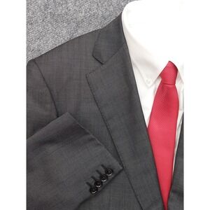 Pal‎ Zileri Blazer Mens 52 RegEU Charcoal Gray Pure Virgin Wool 2 Button Notch